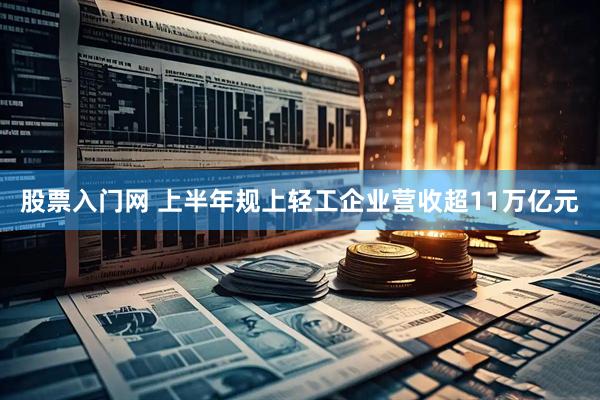 股票入门网 上半年规上轻工企业营收超11万亿元