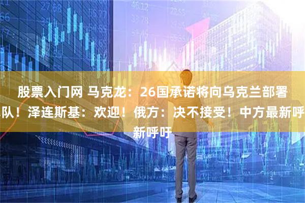 股票入门网 马克龙：26国承诺将向乌克兰部署军队！泽连斯基：欢迎！俄方：决不接受！中方最新呼吁