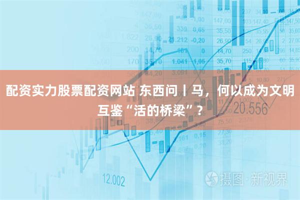 配资实力股票配资网站 东西问丨马，何以成为文明互鉴“活的桥梁”？